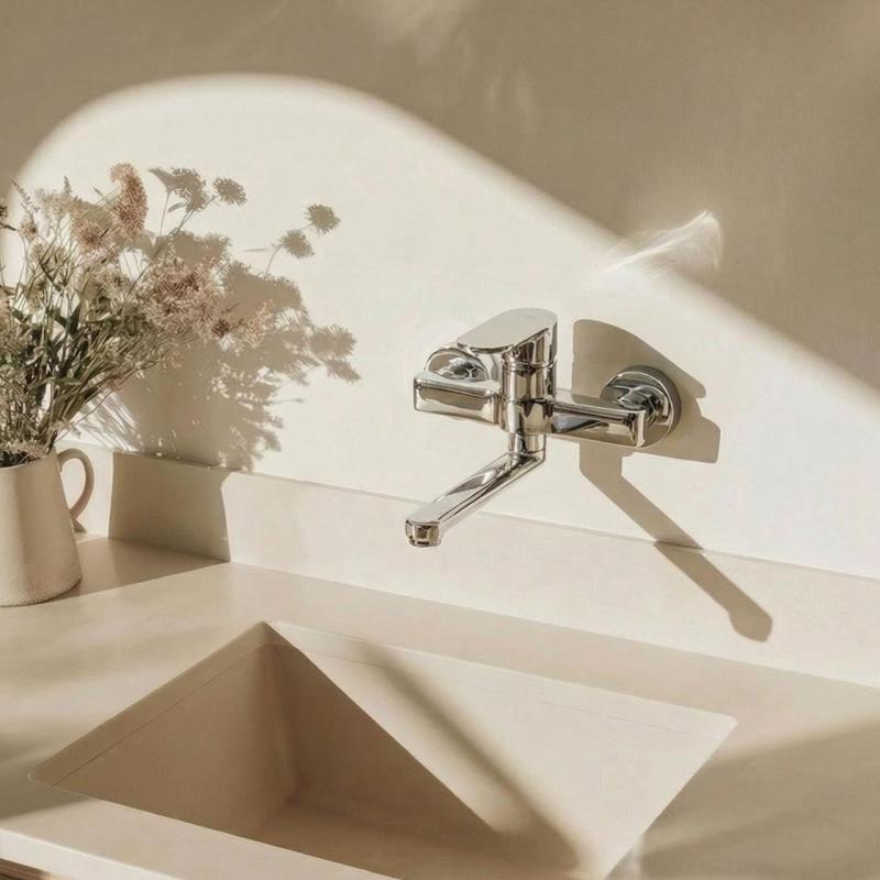 Aquanello Casa Jednopáková kuchynská batéria Chróm s výtokom 15 cm CR-1415-CS