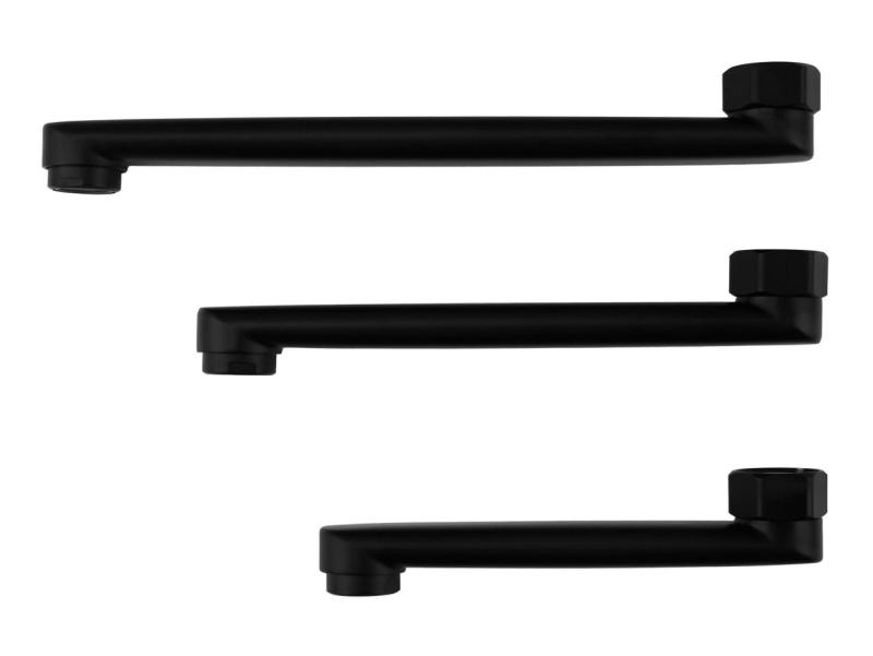 Aquanello Casa Jednopáková kuchynská batéria čierna s výtokom 20 cm BL-1420-CS