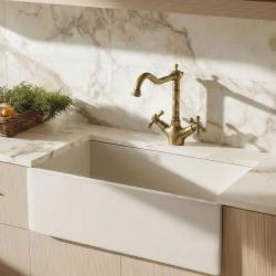 Aquanello Heritage Ascot Klasická kuchyňa Nostalgický kuchynský kohútik Bronz s pravouhlým výtokom BN-4002-HA