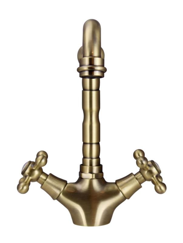 Aquanello Heritage Ascot Klasická kuchyňa Nostalgický kuchynský kohútik Bronz s pravouhlým výtokom BN-4002-HA