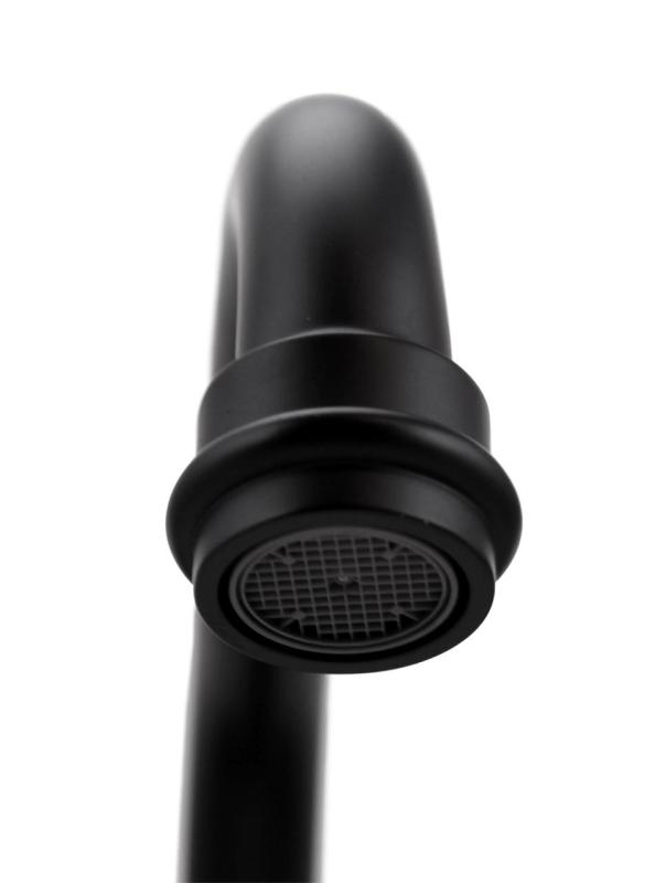 Aquanello Heritage Ascot Klasická kuchynská batéria s horným výtokom, čierna BL-4110-HA