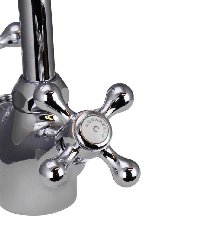 Aquanello Heritage Ascot Klasická kuchyňa Nostalgický kuchynský kohútik Chróm CR-4004-HA