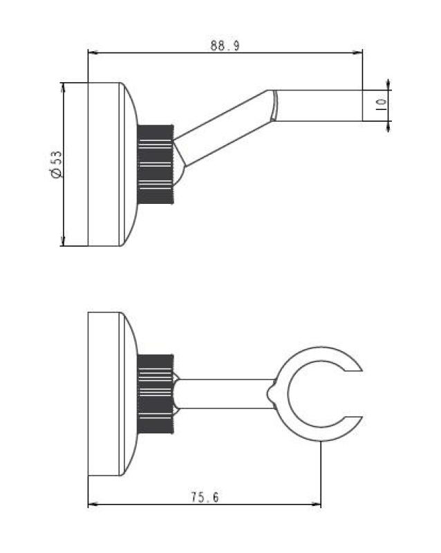 Aquanello Heritage Collection Klasický držiak na ručnú sprchu z nehrdzavejúcej ocele NB-9003-HC