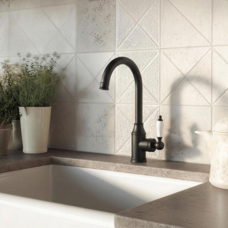 Aquanello Heritage Manor Klasická kuchyňa Nostalgická kuchynská batéria Čierna BL-9001-HM