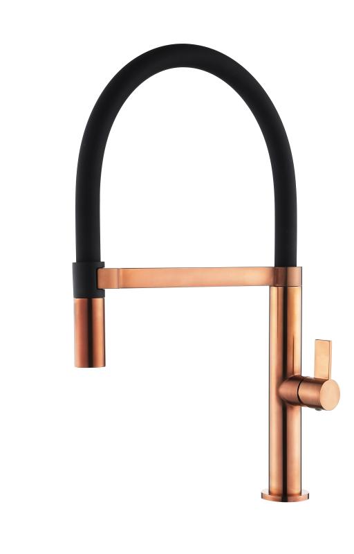 Ausmann Mosel Kombinovaná sada Drez PVD meď 50x40 cm s kuchynskou batériou, dávkovačom mydla a rohožou 1208972563