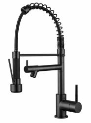 Aquanello Gastro Kuchynská batéria s profesionálnou sprchovou funkciou, čierna, BL-4402-GT