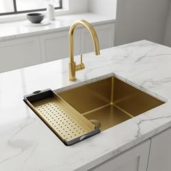 Pure.Sink Prestige vložka do drezu, zlatá  PPGCL40-60