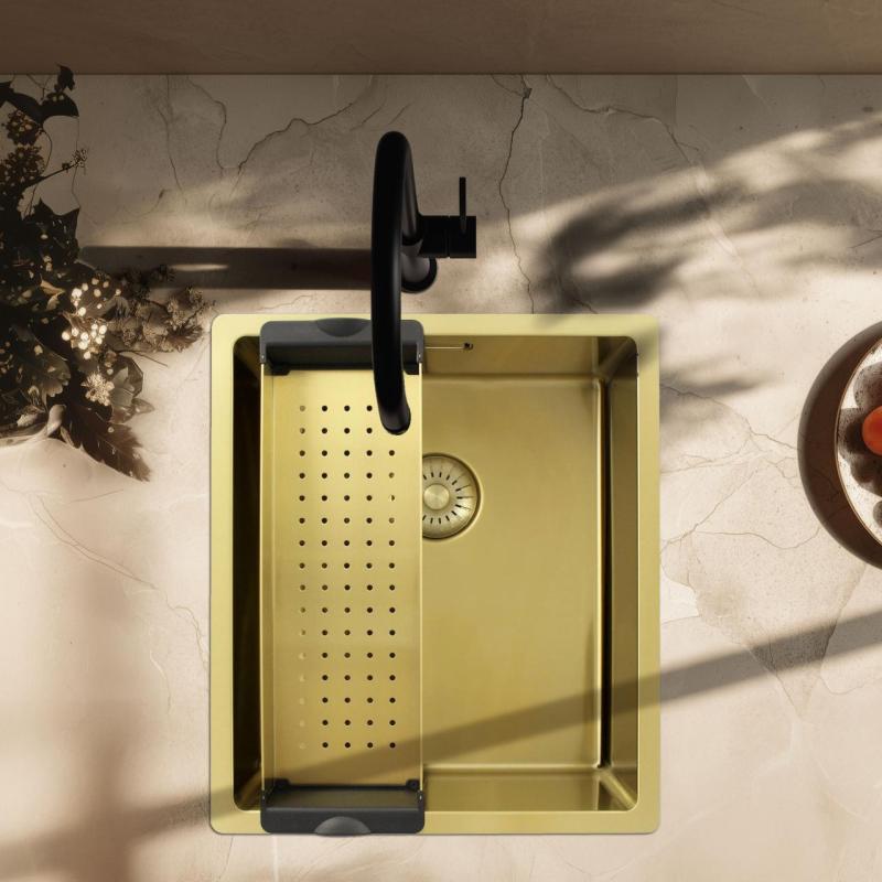 Pure.Sink Prestige vložka do drezu, zlatá  PPGCL40-60