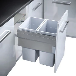 HAILO Euro Cargo odpadkový kôš 2 x 38 litrov so softclose pre šírku skrinky 2294